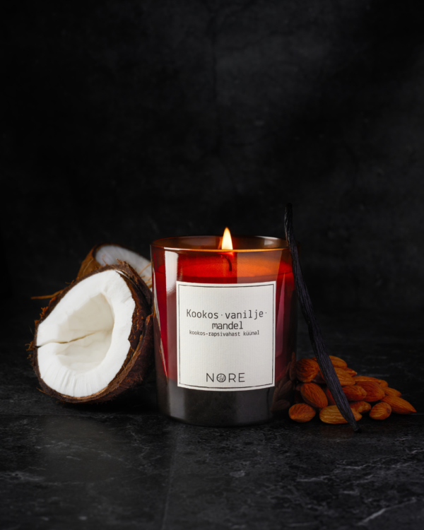 Kookos•vanilje•mandel küünal 220g