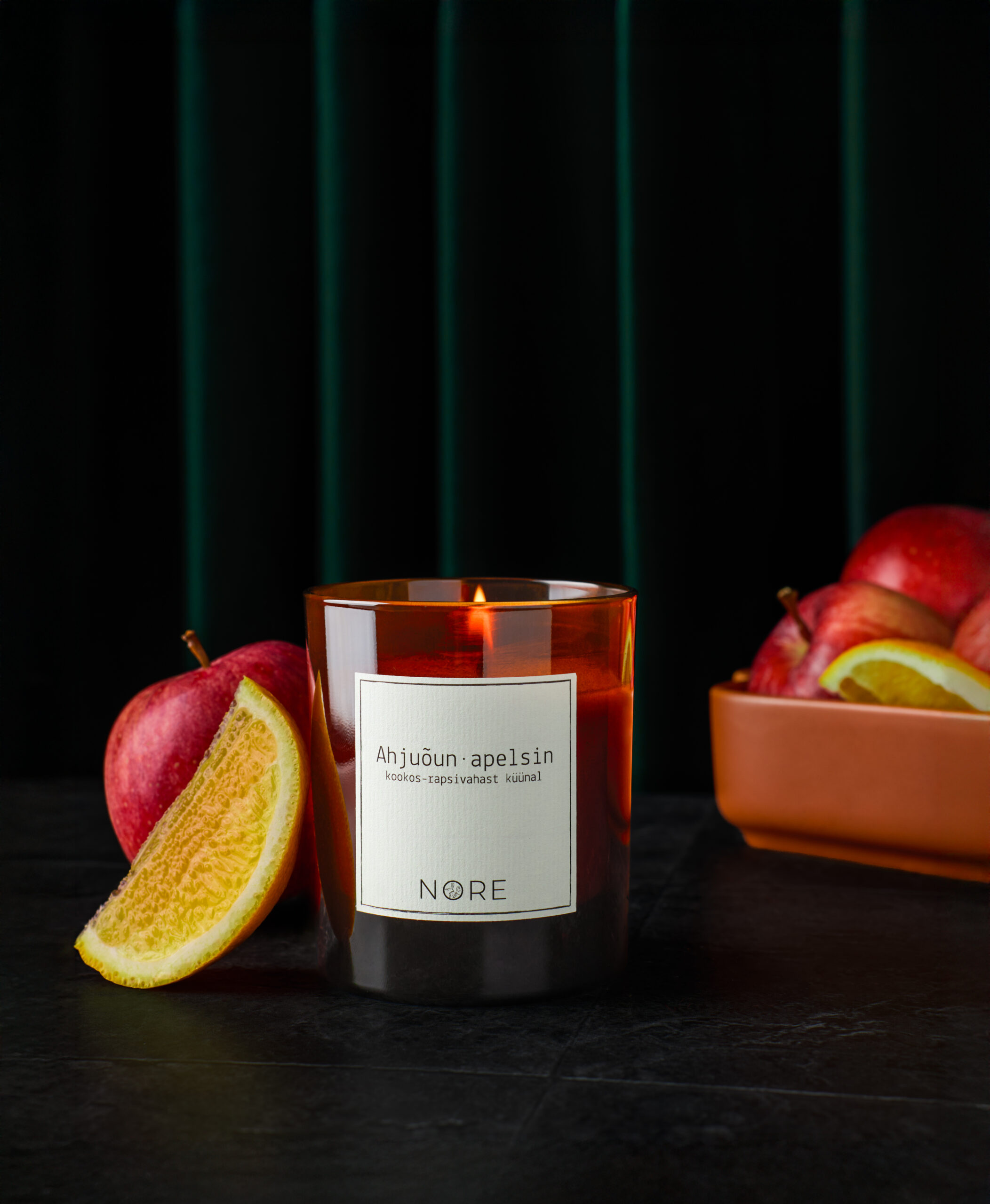 Baked apple•orange candle 220g